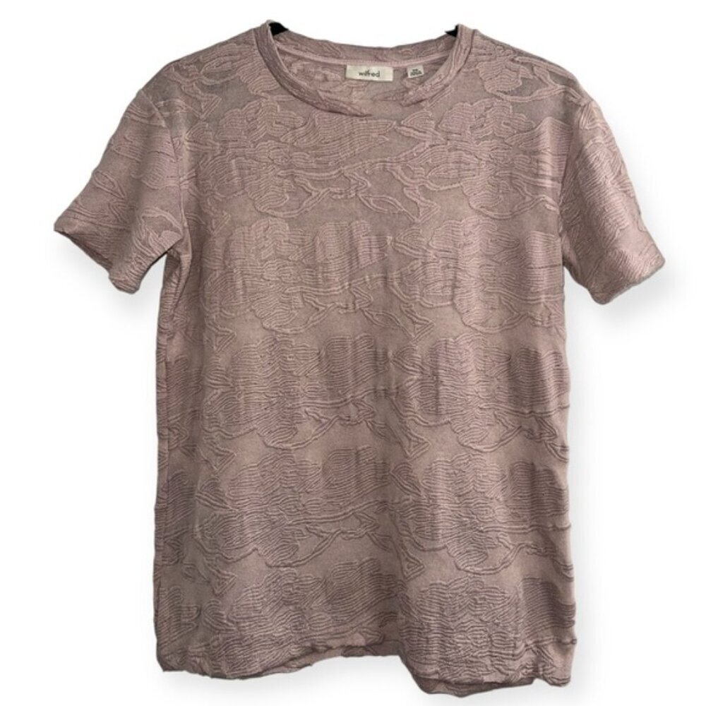 ARITZIA Wilfred flora lace semi-sheer Tarascon crewneck top blouse dust pink XXS - Picture 3 of 6